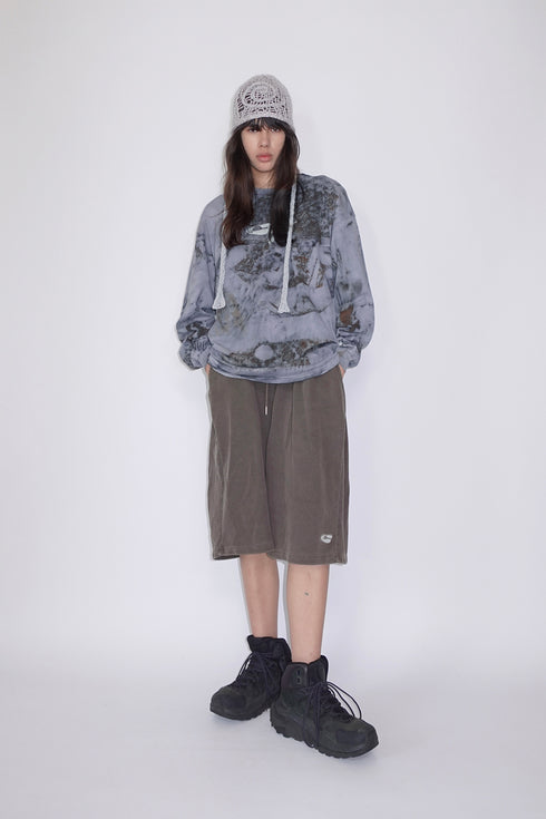 【RESTOCK】MISAKI USHIOZU × Cycle IRON RUST-DYEING LONG SLEEVE TEE -GRAYISH PURPLE-